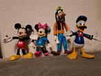 Vintage Disney figuren Mickey, Mini, Donald Duck en Goofy, Ophalen of Verzenden, Mickey Mouse, Gebruikt, Beeldje of Figuurtje