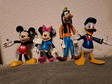 Vintage Disney figuren Mickey, Mini, Donald Duck en Goofy beschikbaar voor biedingen