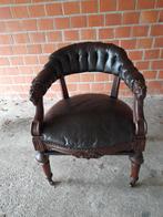 Antieke  Chesterfield Bureaustoel ., Ophalen, Gebruikt, Bruin, Bureaustoel