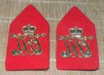Kraagstukken Regiment Infanterie Johan Willem Friso, Ophalen of Verzenden, Landmacht, Nederland, Embleem of Badge