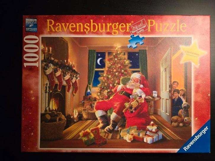 Ravensburger Christmas Limited Edition Santa's Caught -1000, Hobby en Vrije tijd, Denksport en Puzzels, Zo goed als nieuw, Legpuzzel
