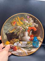 Royal Mosa decoratief wandbord met gouden rand, Antiek en Kunst, Antiek | Wandborden en Tegels, Ophalen of Verzenden