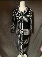 Zwart witte gebreide winterjurk, Ophalen of Verzenden