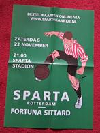 Sparta - Fortuna Sittard 2025/2026, Ophalen of Verzenden, Nieuw, Overige binnenlandse clubs, Poster, Plaatje of Sticker