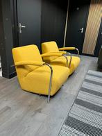 Leolux Scylla fauteuils ploegstof Monza, Huis en Inrichting, Fauteuils, Verzenden, 75 tot 100 cm, Metaal, 50 tot 75 cm