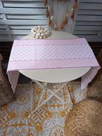 BROCANT ZWEEDSE ROZE TAFELLOPER -KATOEN-KLEEDJE-, Antiek en Kunst, Curiosa en Brocante, Ophalen of Verzenden