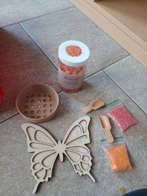 Sensorisch Spel Set - Vlinder, Hobby en Vrije tijd, Knutselen, Zo goed als nieuw, Materiaal, Ophalen of Verzenden