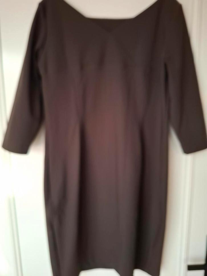 Sarah Pacini jurk - donkerbruin., Kleding | Dames, Jurken, Zo goed als nieuw, Bruin, Boven de knie, Ophalen of Verzenden
