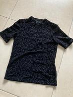 Zwart shirt met print S, Kleding | Dames, T-shirts, Gedragen, Seven Sisters, Ophalen of Verzenden, Maat 36 (S)