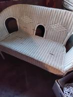 Leuk rotan bankje, Huis en Inrichting, Ophalen, Minder dan 75 cm, Tweepersoons, Zo goed als nieuw
