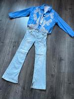 Leuke set: sweater, blouse en jeans - maat 140, Ophalen of Verzenden, Zo goed als nieuw, Meisje, Setje