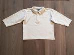 Roomwit poloshirtje/longsleeve; maat 80 (Jean Bourget), Gebruikt, Jongetje of Meisje, Shirtje of Longsleeve, Jean Bourget