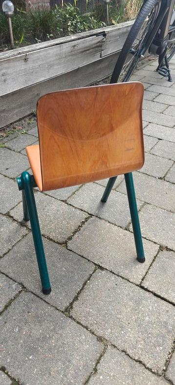 Vintage Kinderstoel - Hout & Metaal beschikbaar voor biedingen