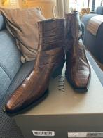 AllSaints Lenora Croc schitterende boot Bruin maat 40 Nieuw, All Saints, Bruin, Lage of Enkellaarzen, Nieuw