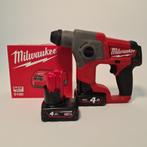 Milwaukee M12 CH Combihamer | 2x Accu en Acculader, Ophalen of Verzenden, Gebruikt, 600 watt of meer, Boor- en/of Breekhamer