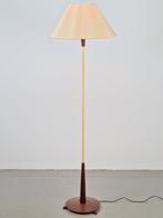 Vintage Scandinavische vloerlamp teak mid century ‘60 lamp, 150 tot 200 cm, Gebruikt, Ophalen of Verzenden, Hout