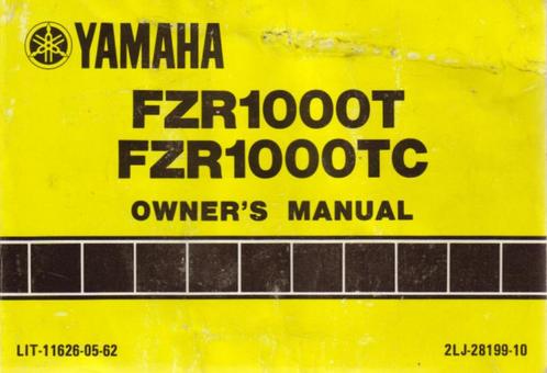 Yamaha FZR1000 T - FZR1000 TC manual handleiding (3110z), Motoren, Handleidingen en Instructieboekjes, Yamaha, Verzenden