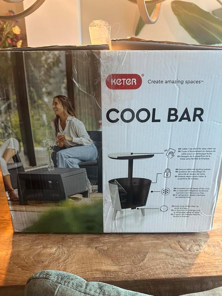 Keter Cool bar/partytafel (groen/turquoise), Caravans en Kamperen, Koelboxen, Nieuw, Koelbox, Koelelement, Ophalen