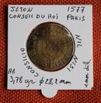 Jeton Conseil du Roi, Henri III, 1577, Ophalen of Verzenden, Frankrijk, Losse munt, Zilver