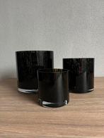 Windlichten Zwart Cheetah - Set van 3 (S, M, L), Overige materialen, Zwart, Nieuw, Ophalen of Verzenden