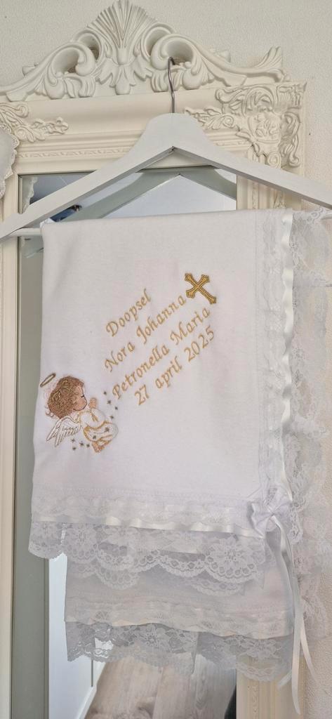 Doopdeken christening Blanket geboorte cadeau doopsel, Kinderen en Baby's, Dekens, Slaapzakjes en Inbakerproducten, Nieuw, Deken