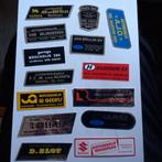 Twintig oude Autogarage stickers., Auto diversen, Ophalen of Verzenden