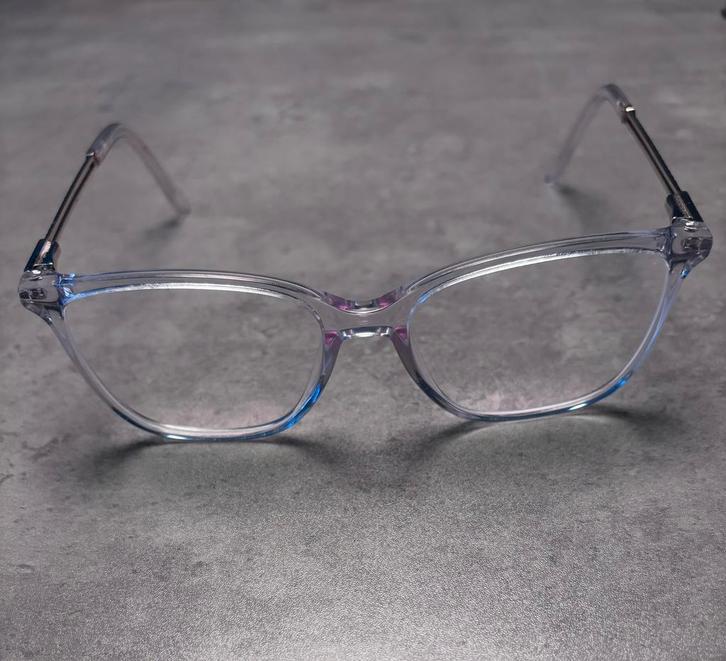 Brilmontuur doorzichtig, Sieraden, Tassen en Uiterlijk, Zonnebrillen en Brillen | Dames, Zo goed als nieuw, Bril, Overige merken