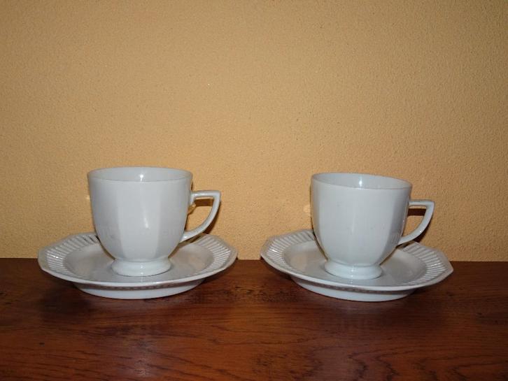 2 Witte Winterling Bavaria kop en schotels, Huis en Inrichting, Keuken | Servies, Zo goed als nieuw, Kop(pen) en/of Schotel(s)