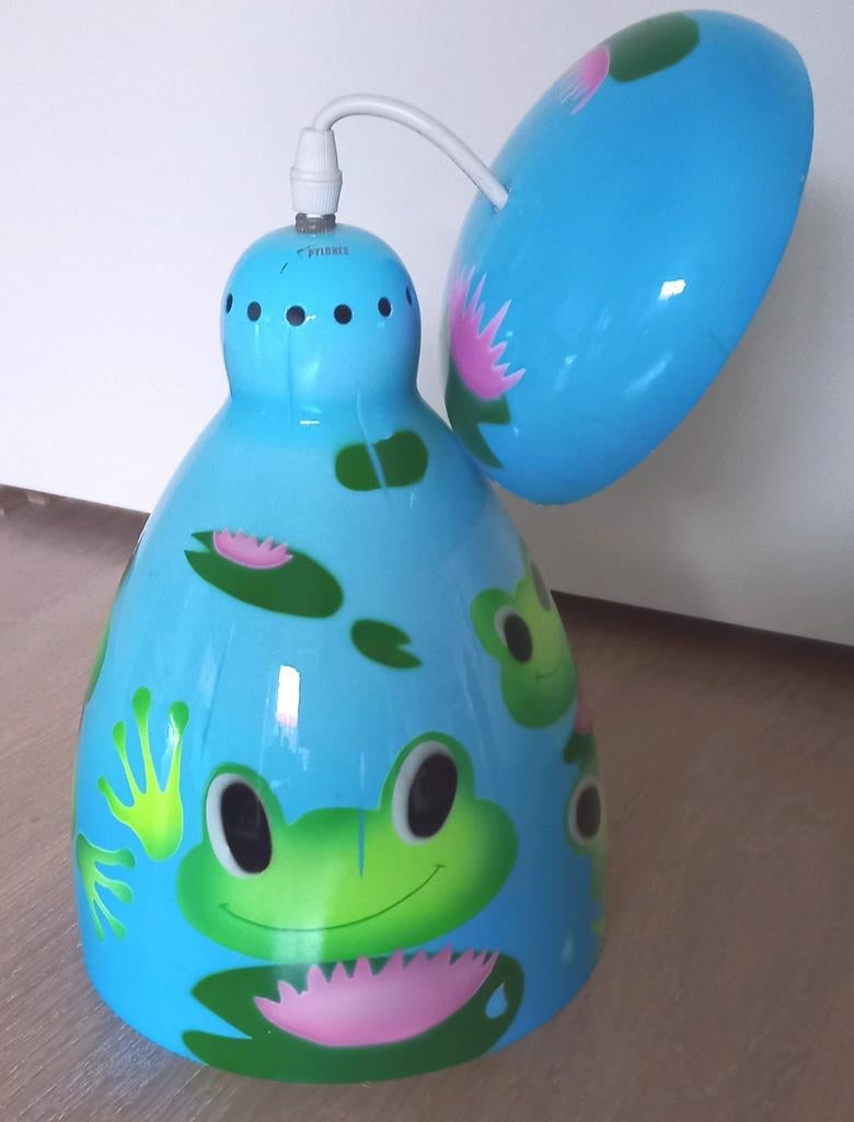 Vrolijke Pylones design kikkerlamp, Ophalen of Verzenden, Zo goed als nieuw, Minder dan 50 cm, Metaal