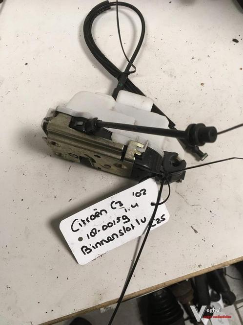 Citroen C3 2002 Binnenslot linksvoor, Auto-onderdelen, Carrosserie en Plaatwerk, Gebruikt, Ophalen of Verzenden