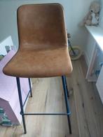 Mooie lederen krukken, cognac kleur leer - als nieuw!, Huis en Inrichting, Barkrukken, Ophalen, 60 tot 90 cm, Leer, Zo goed als nieuw