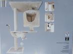 Krabpaal van slijtvast sisal & beige pluche nieuw, Ophalen, Nieuw, Krabpaal