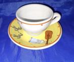 Apilco France Yves Deshoulières espresso kop+schotels, Ophalen of Verzenden, Zo goed als nieuw, Overige stijlen, Kop(pen) en/of Schotel(s)