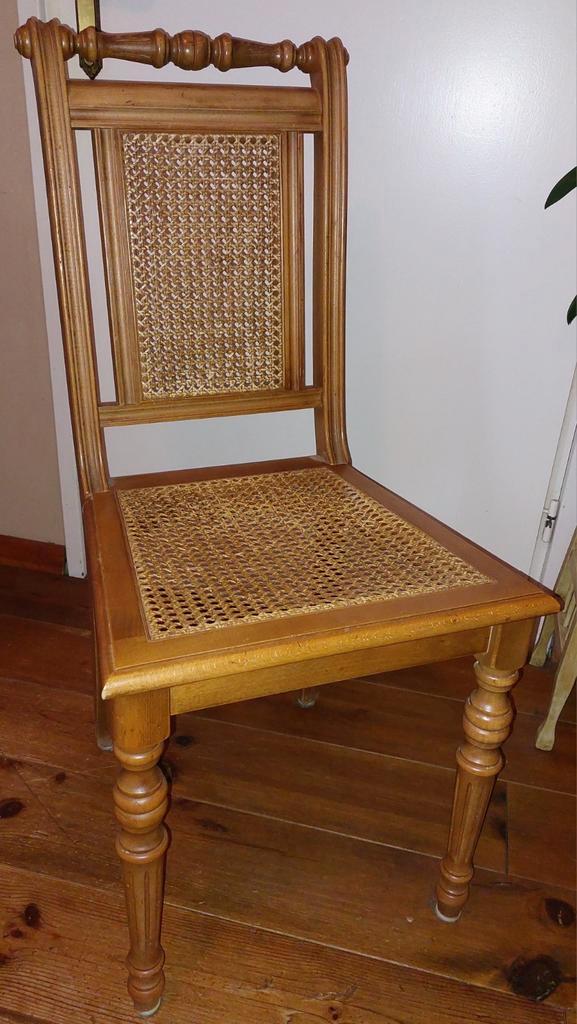 6 Eetkamer stoelen, Huis en Inrichting, Stoelen, Gebruikt, Bruin, Ophalen