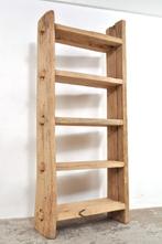 Vintage elmwood kast boekenkast room divider houten rek, Gebruikt, Ophalen of Verzenden