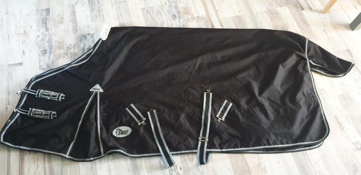 KORT GEBRUIKTE REGENDEKEN HH THOR 0-GR. FLEECE, MAAT 195 CM, Dieren en Toebehoren, Paarden en Pony's | Dekens en Dekjes, Zo goed als nieuw