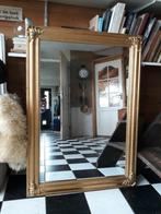 Grote spiegel met gouden lijst, Huis en Inrichting, Woonaccessoires | Spiegels, 100 tot 150 cm, Gebruikt, Rechthoekig, 50 tot 75 cm