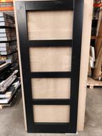 Nieuwe zwarte staal look binnendeur van Pertura afm 83x201,5, Doe-het-zelf en Verbouw, Deuren en Horren, Ophalen, 80 tot 100 cm