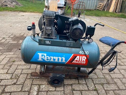 Ferm 4000 airmaster 230v, Doe-het-zelf en Verbouw, Compressors, Gebruikt, 6 tot 10 bar, 100 liter of meer, Ophalen