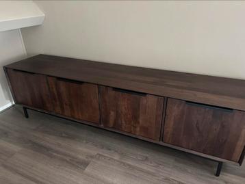 Walnoot mangohouten tv-meubel Woonexpress 200x55x45 (bxhxd) beschikbaar voor biedingen