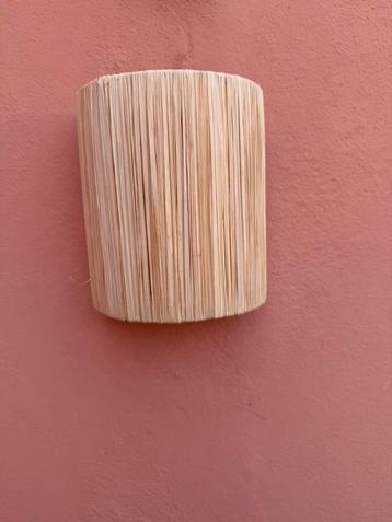 Raffia wandlamp beschikbaar voor biedingen