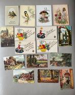 Set van 16 Oude Ansichtkaarten natuur felicitatie schapen, Ophalen of Verzenden, Voor 1920