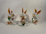 3 handgeblazen konijntjes van Murano glas, Antiek en Kunst, Ophalen of Verzenden