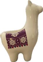 Mooi gestyleerde witte bloempot met dessin. Lama. Zgan., Ophalen, Overige kleuren, Aardewerk of Porselein, Zo goed als nieuw