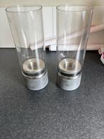 Blomus Windlichten Set, Ophalen, Zo goed als nieuw, Metaal, Grijs