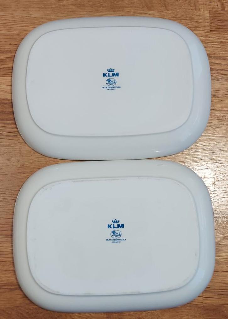 7 KLM vliegtuigschaaltjes KLM servies, Verzamelen, Porselein, Kristal en Bestek, Bord of Schaal, Porselein, Ophalen of Verzenden