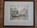 Henk Siepel Spakenburg ets, Antiek en Kunst, Kunst | Tekeningen en Foto's, Ophalen of Verzenden