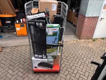 Partij, handel, bosch, gereedschap, pallets, retour beschikbaar voor biedingen