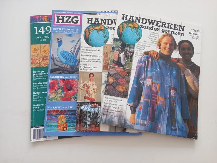 Tijdschriften- handwerken zonder grenzen, Boeken, Hobby en Vrije tijd, Gelezen, Borduren en Naaien, Ophalen of Verzenden