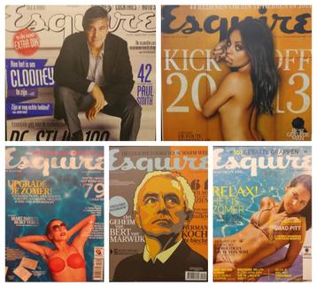 Esquire. Man op z’n best. 5 nummers: 3 x 2012, 2 x 2013 beschikbaar voor biedingen